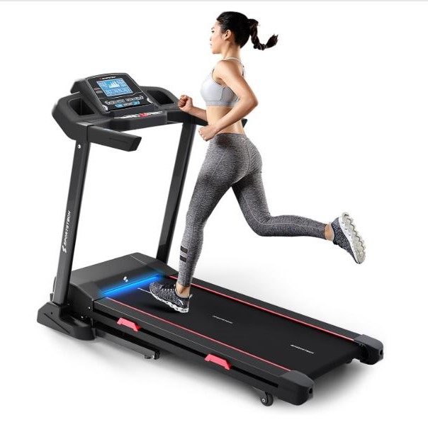 Tapis de course Sportstech, moteur puissant de 4.5CV, pliable, inclinable, 12 programmes. 
